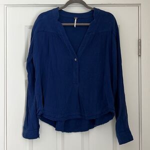 Free People Soft Crinkle Top - XS